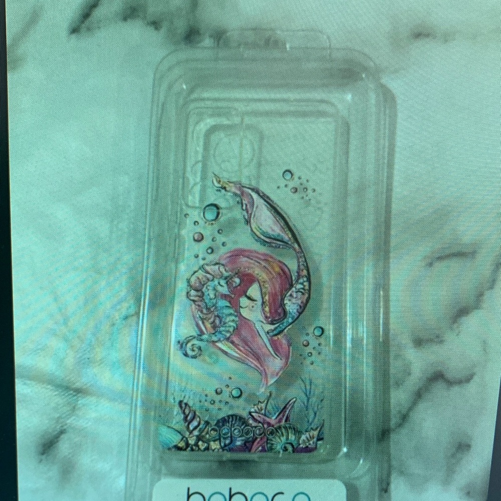 Vibrant Mermaid Phone Case - Pink and Blue